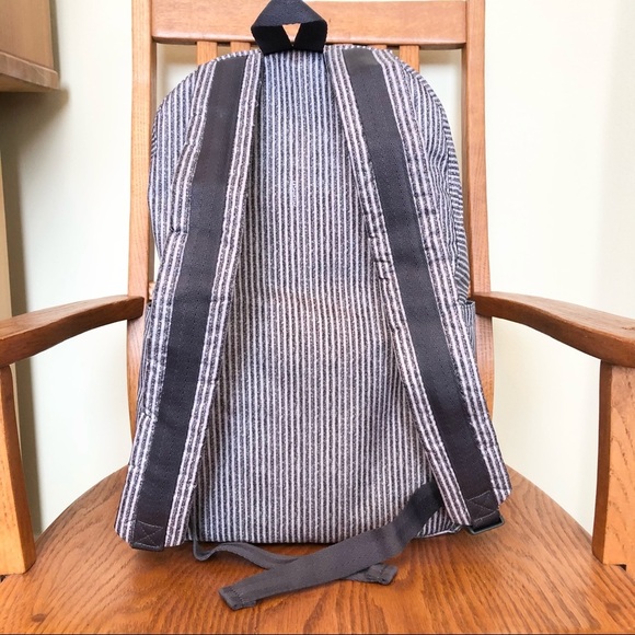 NWOT LeSportsac Large Backpack, Grey Striped - Picture 2 of 14
